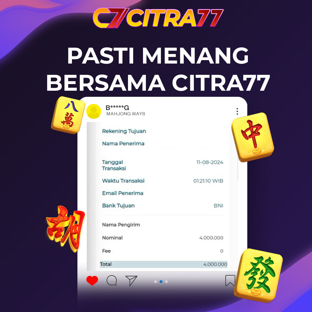 CITRA77 JACKPOT PG SOFT WIN Rp. 4.000.000,- LUNAS	